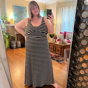 Anthropologie Puella sleeveless striped maxi dress in L